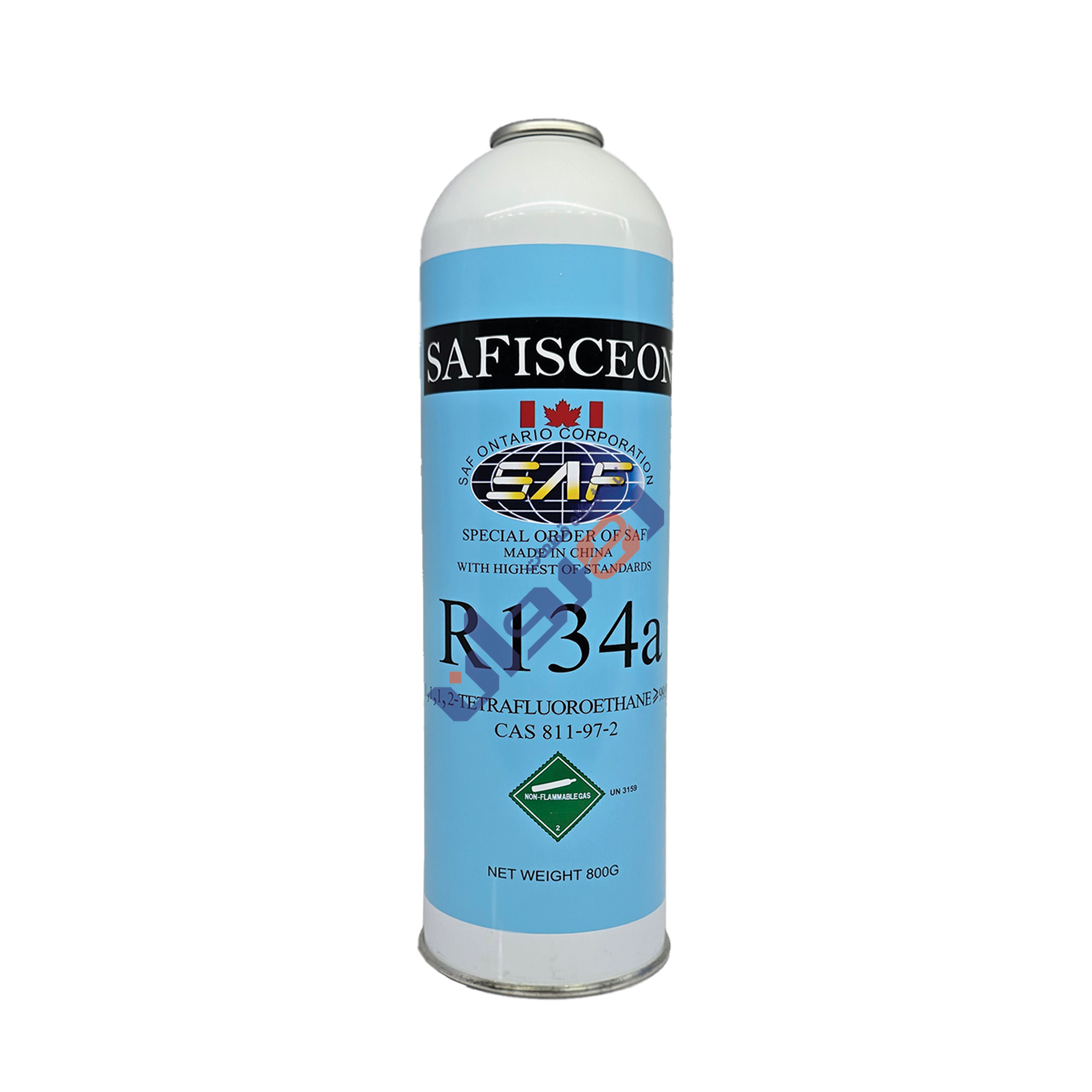 گاز مبرد  800 'گرمی R134 برندSAFISCEON