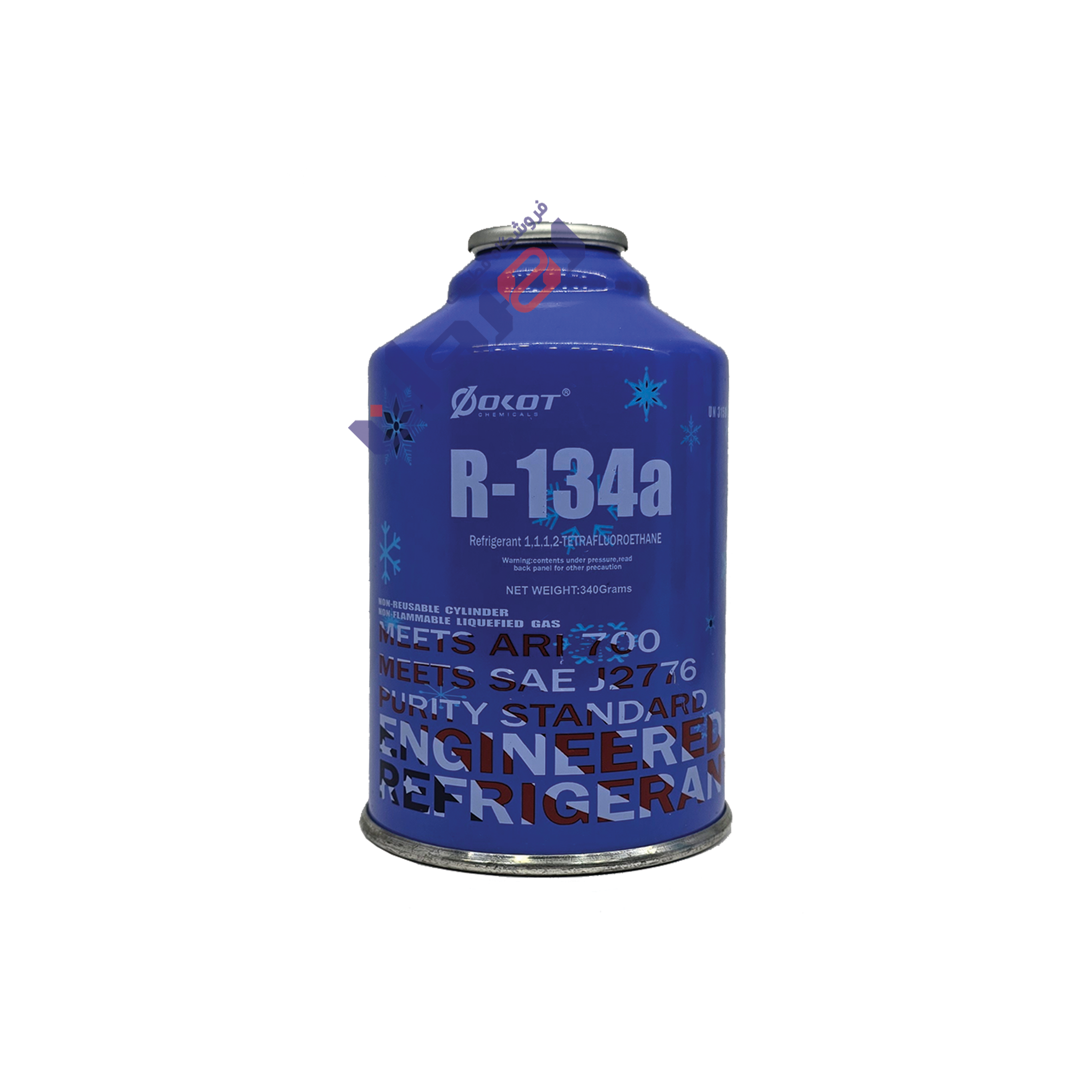 گاز مبرد 340 گرمی R134 برندQOKOT