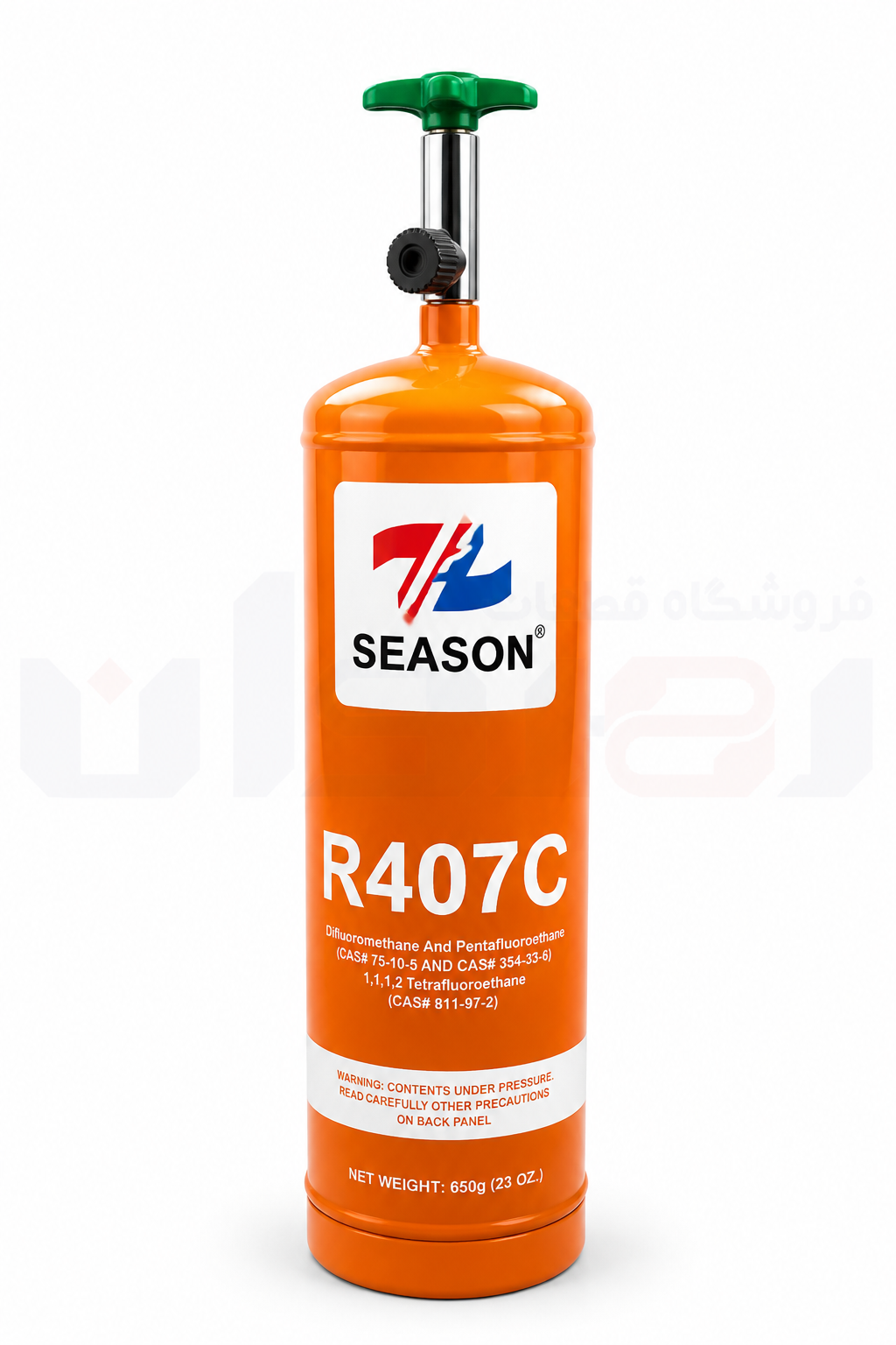 گاز مبرد 650 گرمی R407 برند سیزن