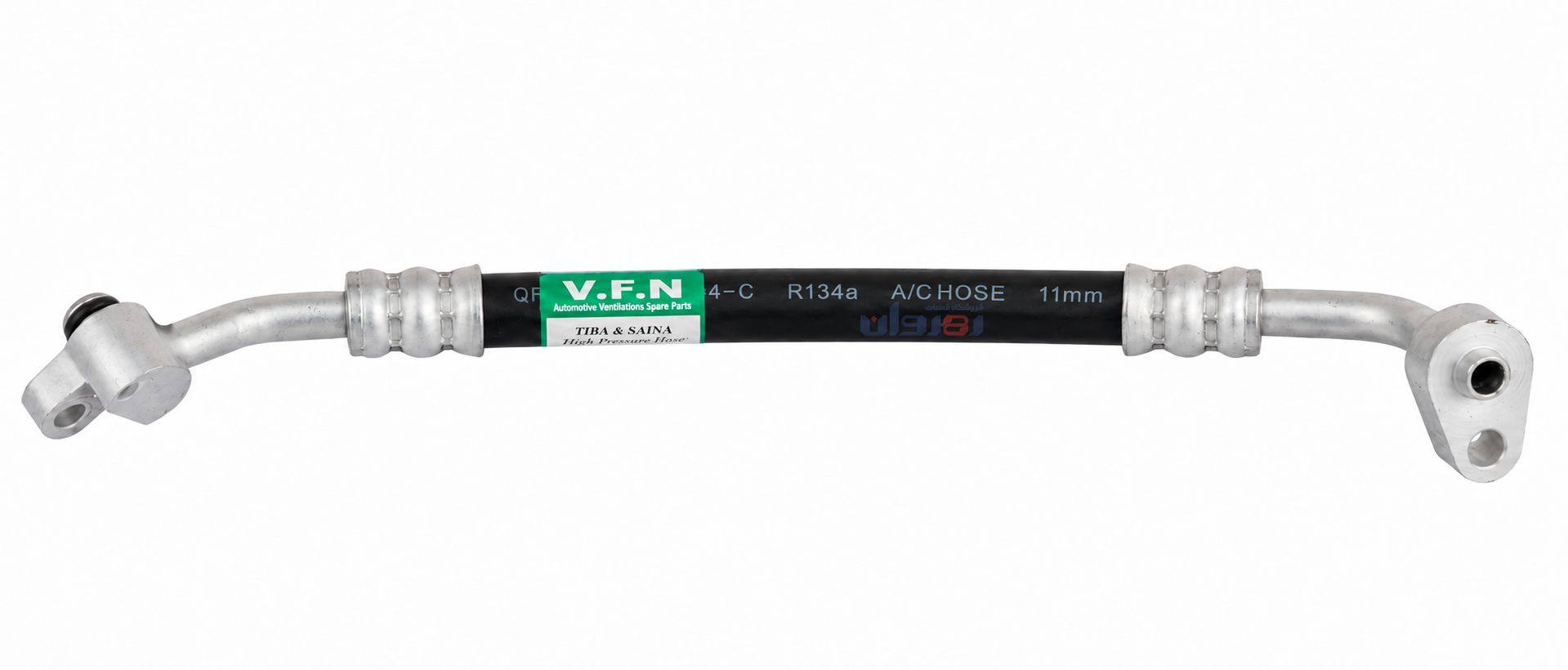 شیلنگ رفت (فشار بالا) کولر طرح سردساز کوتاه (H69-2)مناسب تیبا و ساینا برند VFN