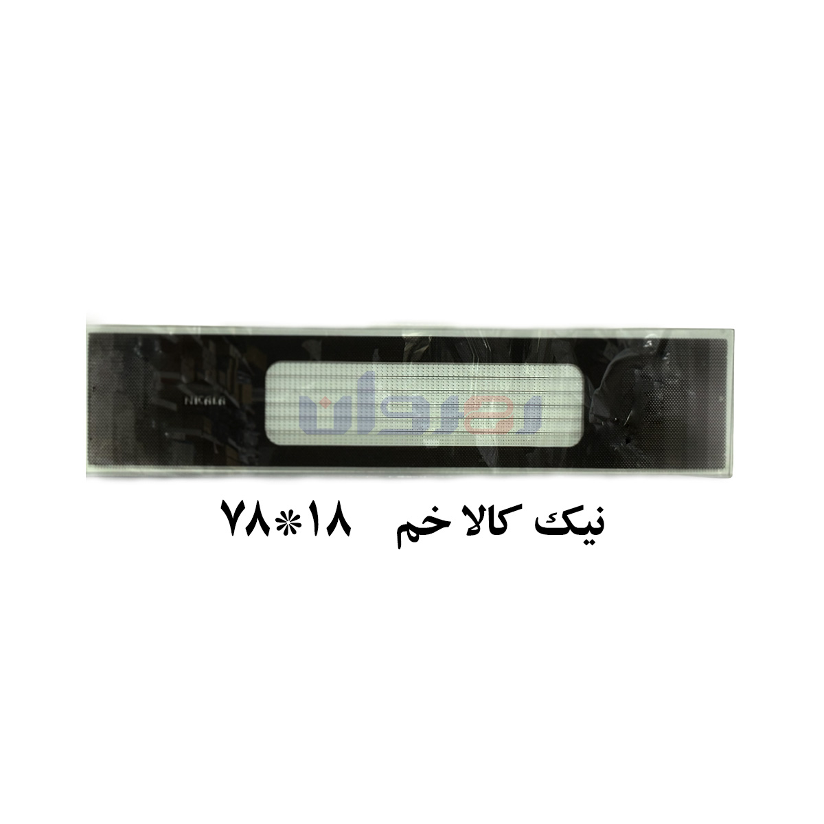 شیشه بخاری نیک کالا (خم)  78 در 18