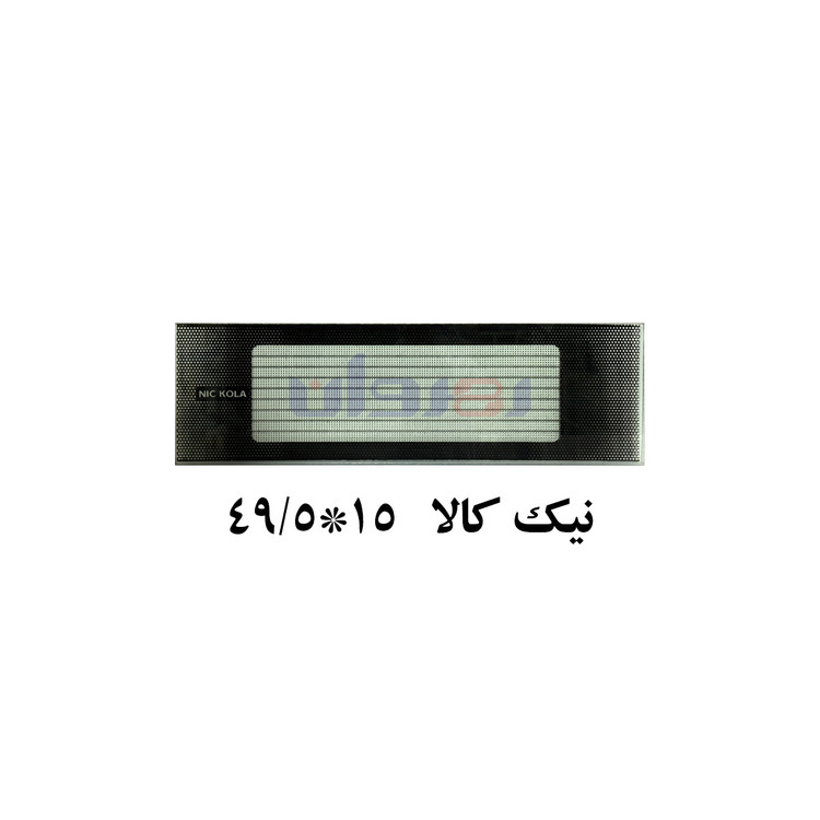 شیشه بخاری نیک کالا 49/5 در 15